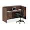 Officesource 42.50'' H, Modern Walnut, 71.00'' W X OSTYP77MW - alternate 1